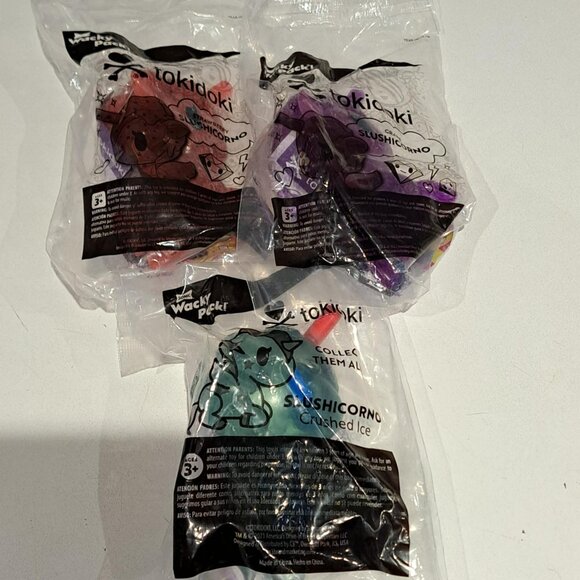 Toki Doki Unicorno set of 3 NIB new in bag from Sonic - Picture 1 of 5